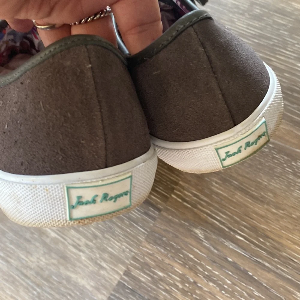 Jack Rogers woman’s brown sneakers, size 8.5